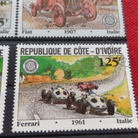 Пощенски марки чиста комплектна серия Ретро спортни коли Кот Ди Воар - 22529, снимка 6 - Филателия - 36654200