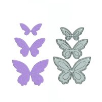 Щанци за изрязване пеперуди 3 бр скрапбук , снимка 1 - Други - 42297469