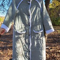 дълго яке, тип палто  ментовозелено- М/ L, снимка 7 - Якета - 42778435