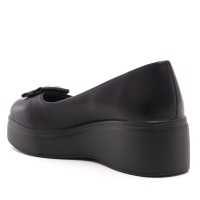 Черни дамски обувки на дебела подметка  https://alba.bg/, снимка 3 - Дамски ежедневни обувки - 44745444