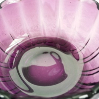 Стъклени купи цветно  лилаво стъкло, снимка 3 - Антикварни и старинни предмети - 17710124