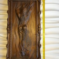 3Д картина с рамка дърворезба от орех 