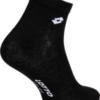 Lotto 35-38,39-42,43-46 италиански унисекс черни къси памучни чорапи над глезените памучен чорап, снимка 3 - Мъжки чорапи - 8468790