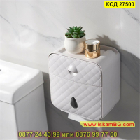 Поставка чекмедже за тоалетна хартия с рафт за телефон - КОД 27500, снимка 5 - Други стоки за дома - 44699428