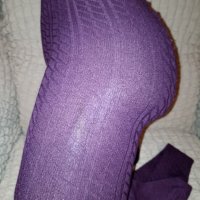Ellen Amber M-Лилав фигурален чорапогащник с % памук , снимка 4 - Други - 39622382