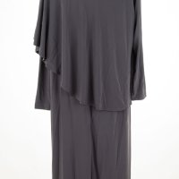 Дълга двупластова рокля в сиво Maristel - 2XL, снимка 3 - Рокли - 42790571