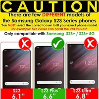 Нов флип кожен калъф кейс за телефон Samsung S23 Plus Защита Самсунг, снимка 2 - Калъфи, кейсове - 40167366