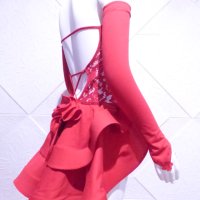 Червена детска рокля за спортни танци, снимка 9 - Детски рокли и поли - 42805395