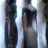Африкански Абаносови фигури, снимка 3 - Антикварни и старинни предмети - 31546615
