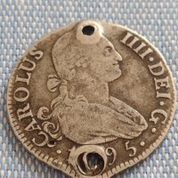 Сребърна монета 2 реала 1795г. Карлос IV Мадрид Испания 13640, снимка 4 - Нумизматика и бонистика - 42915094