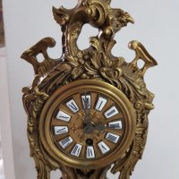 Масивен бронзов механичен френски часовник, снимка 4 - Антикварни и старинни предмети - 37133808