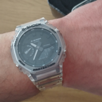 Стилен японски часовник Casio G-SHOCK GA-2100SKE-7AER, снимка 3 - Мъжки - 44587010