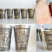 Калаени релефни чаши, снимка 3 - Колекции - 37563057
