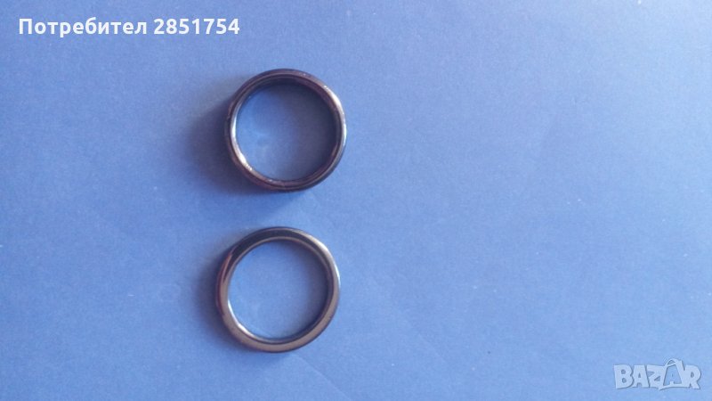 Пръстени-халки от хематит, снимка 1