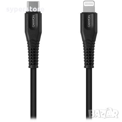 Кабел Lightning към USB Type C CANYON CNS-MFIC4B Черен 1.2м Lightning to USB Type C M/M, снимка 1