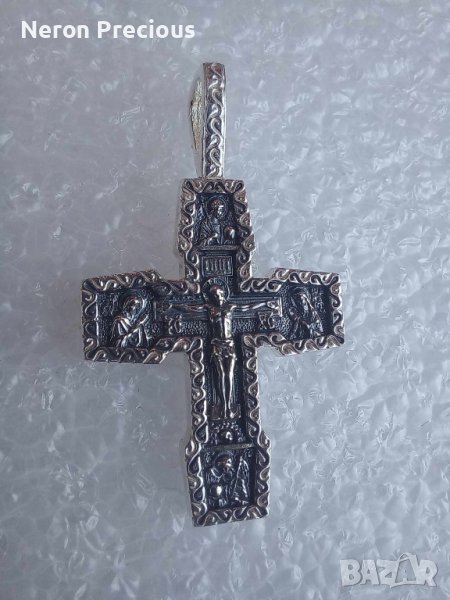Сребърен кръст спаси и съхрани, снимка 1