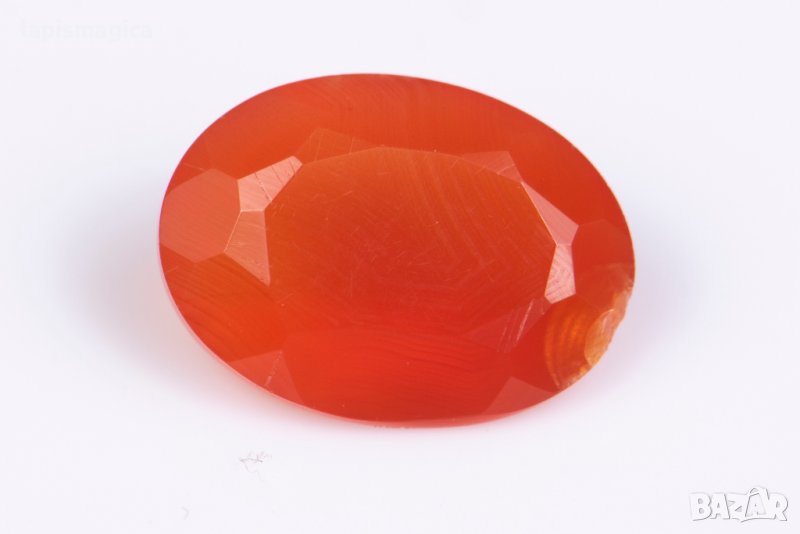 Мексикански огнен опал 0.95ct овална шлифовка, снимка 1