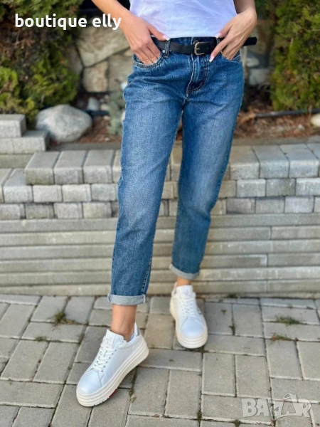 дамски дънки с колан, снимка 1