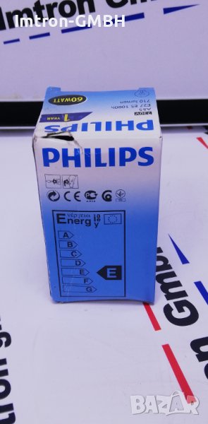 Крушка Philips 354563 60W нажежаема жичка - стандартна светлина , снимка 1