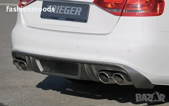 Rieger 00099065 Carbon Audi A5 B8 B81 заден дифузьор Карбон, снимка 1