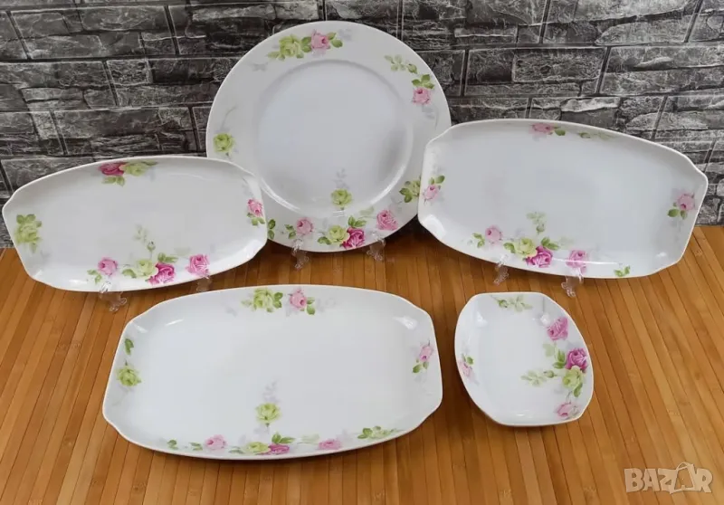 Порцеланови плата с рози - Rosenthal "Hortense", снимка 1