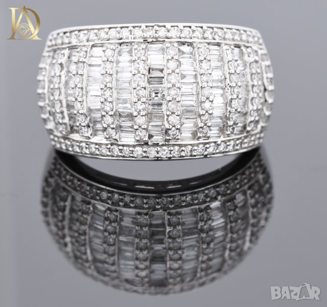 Нов Златен Пръстен с 1.39кт Естествени Диаманти, снимка 1