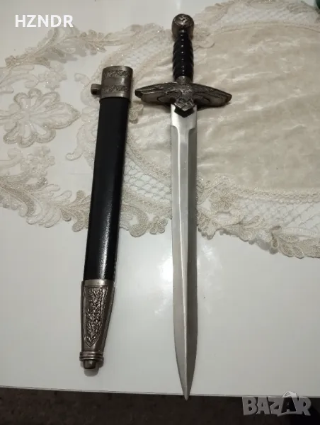 Кинжал хитлерийска свастика гравиран орел и счупен кръст, снимка 1