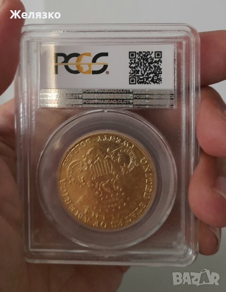 Златна монета 20 долара 1907 г, снимка 1