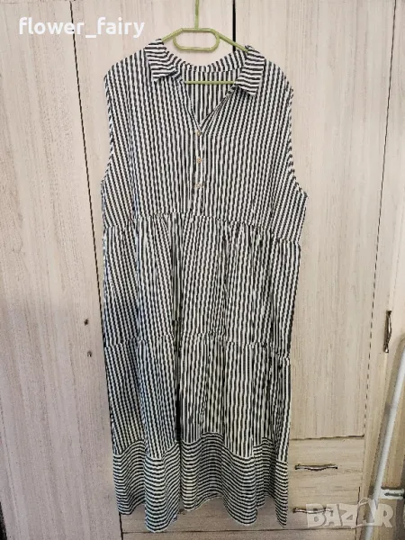 Нова рокля райе,размер 2хл , снимка 1