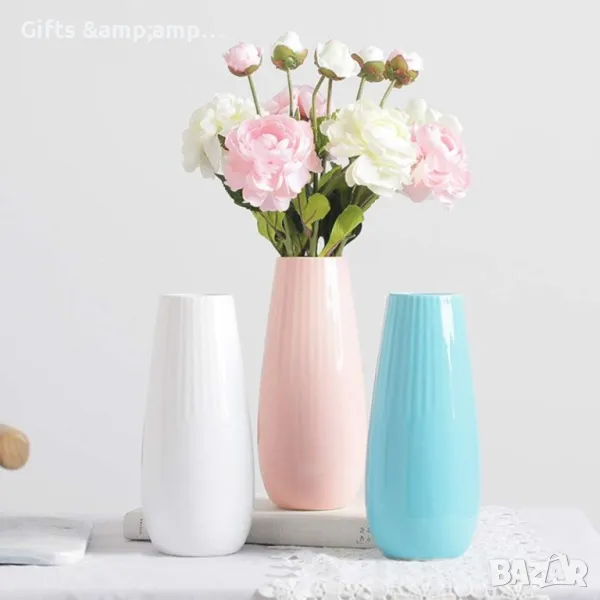Красиви и много нежни вазички от керамика, снимка 1