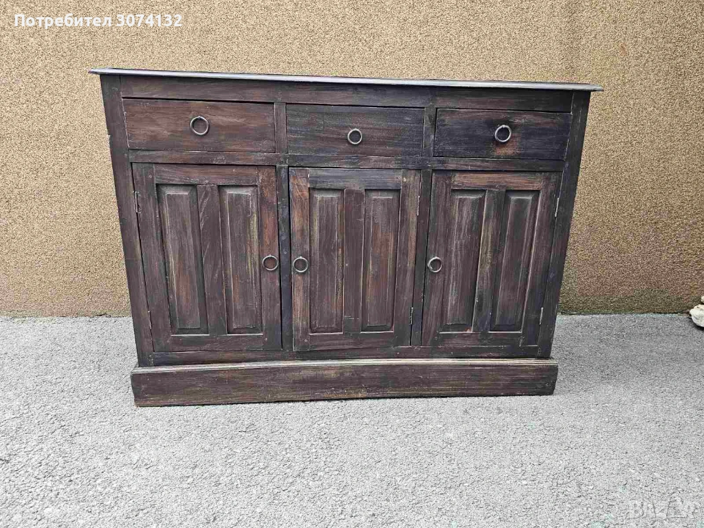 Контрабюфет изработен изцяло от масив /Розово дърво/, снимка 1