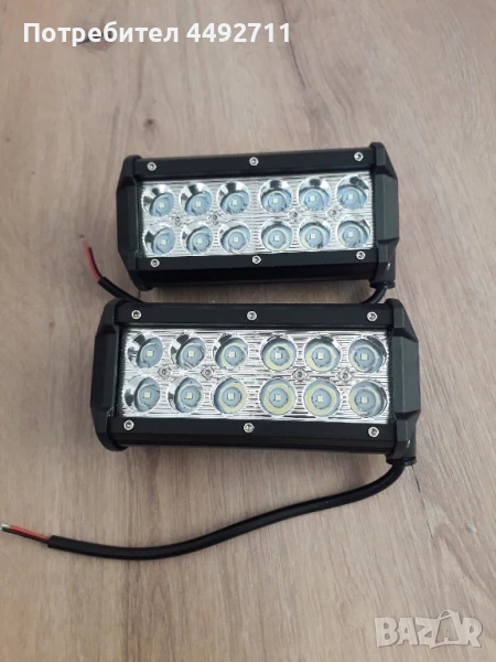 Продавам универсални 72W LED халогени фарове 12V - 24V за автомобил,офроуд,бус,ван,камион


, снимка 1