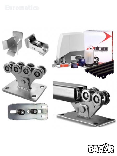 Механизъм с допълнителен държач за плъзгаща врата до 500 кг + Задвижване Acer 400 пълен комплект, снимка 1