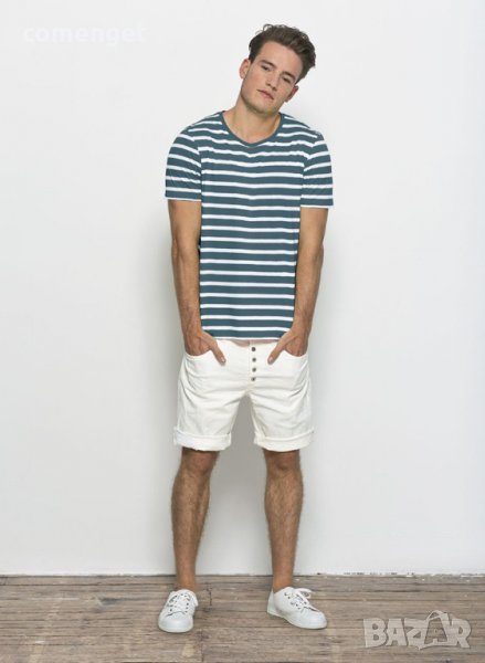 ЛЯТО 2022! Мъжка раирана тениска STANLEY STRIPES - 100 % органичен памук!, снимка 1