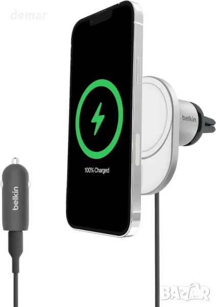 Belkin BoostCharge Pro Магнитно безжично зарядно за кола с Qi2 15W, снимка 1