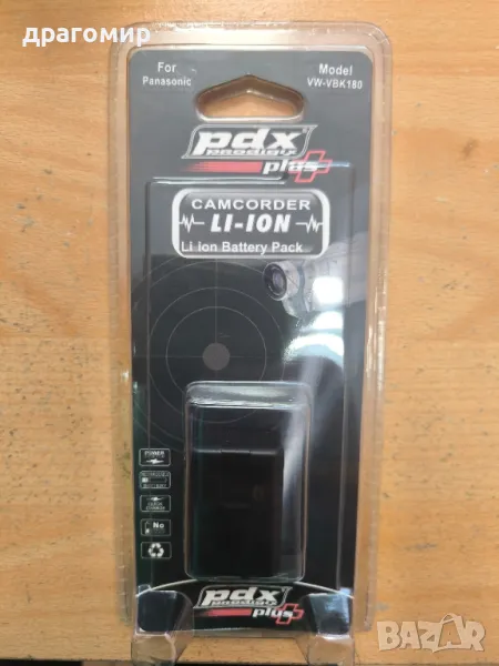 VW-VBK180 For Panasonic BATTERY , снимка 1