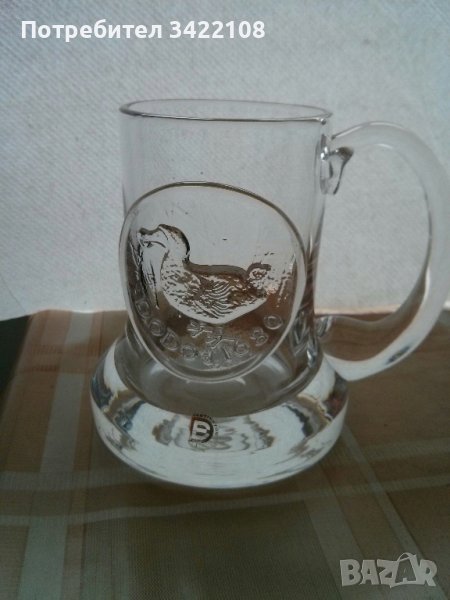 Юбилейна кристална бирена халба Dartington Crystal, снимка 1