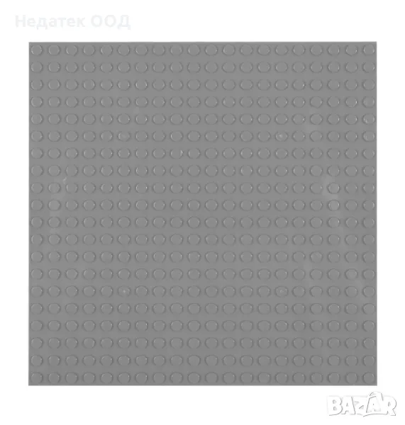 Поставка за конструктор, Сив, 16x16см, снимка 1