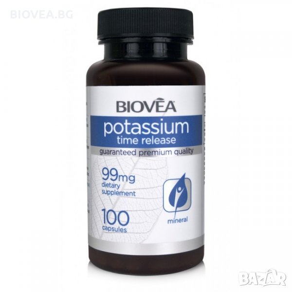 Хранителна добавка Biovea POTASSIUM (TIME RELEASE) 99m, снимка 1