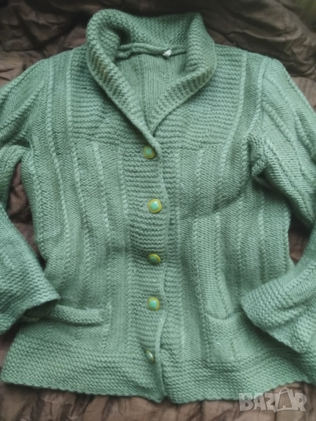 100% Вълнена Дебела Топла Жилетка, снимка 1