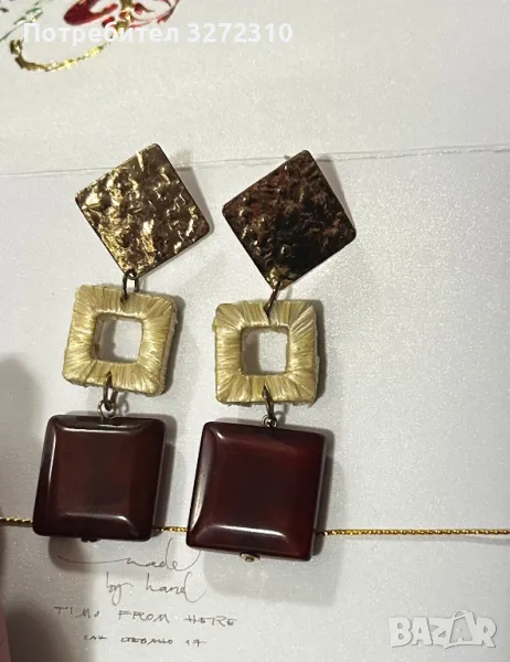 Висящи обици Zara ( дълги обеци ), снимка 1