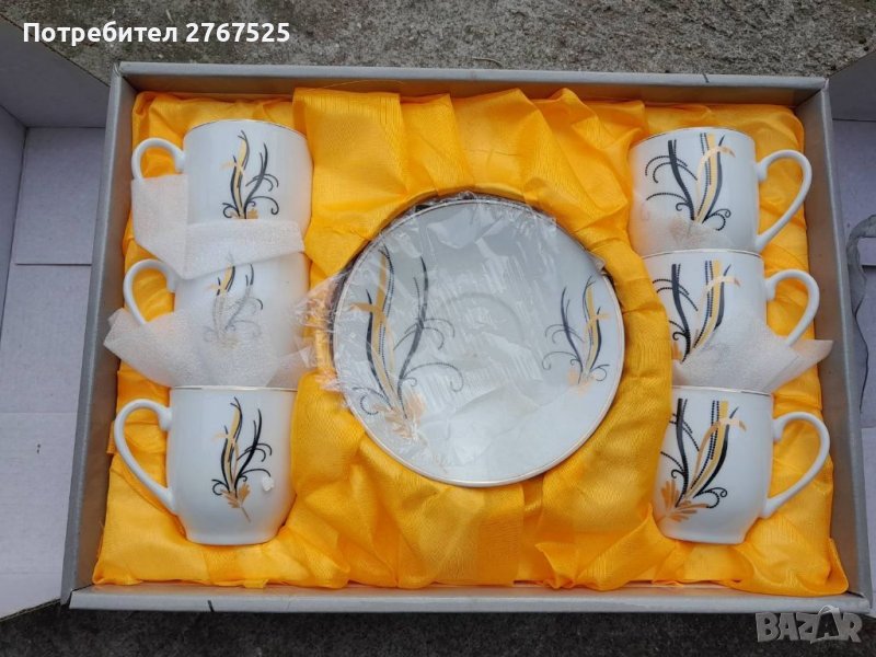 НОВ НЕМСКИ Порцеланов сервиз кафе чай 12 части, снимка 1