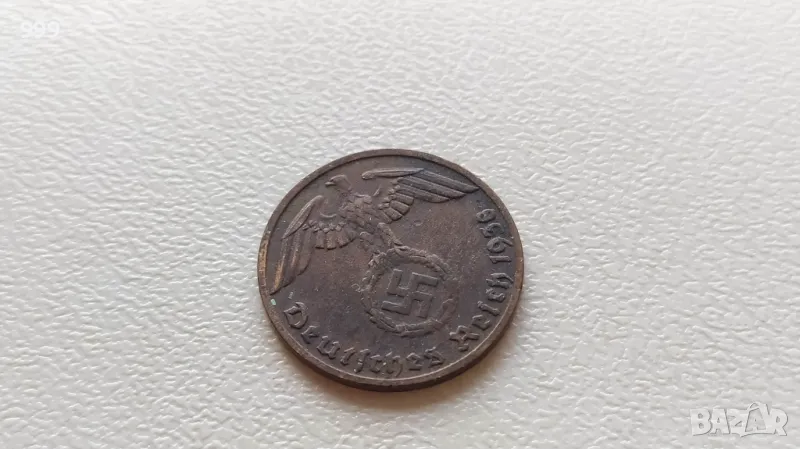 1 райхспфениг 1938 D Германия - Трети Райх - №2, снимка 1