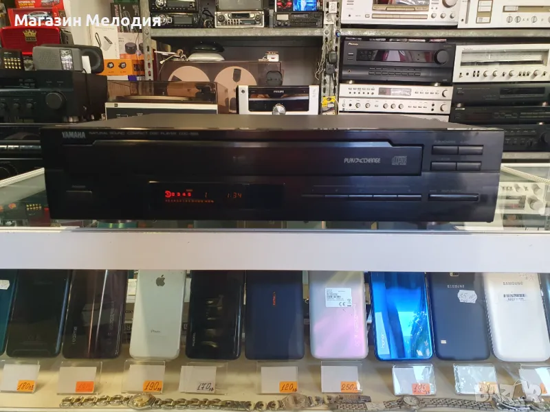 CD Player Yamaha CDC-555 с 5 диска. В отлично техническо и визуално състояние., снимка 1