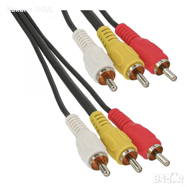 Аудио видео кабел чинчове, 3RCA, снимка 1