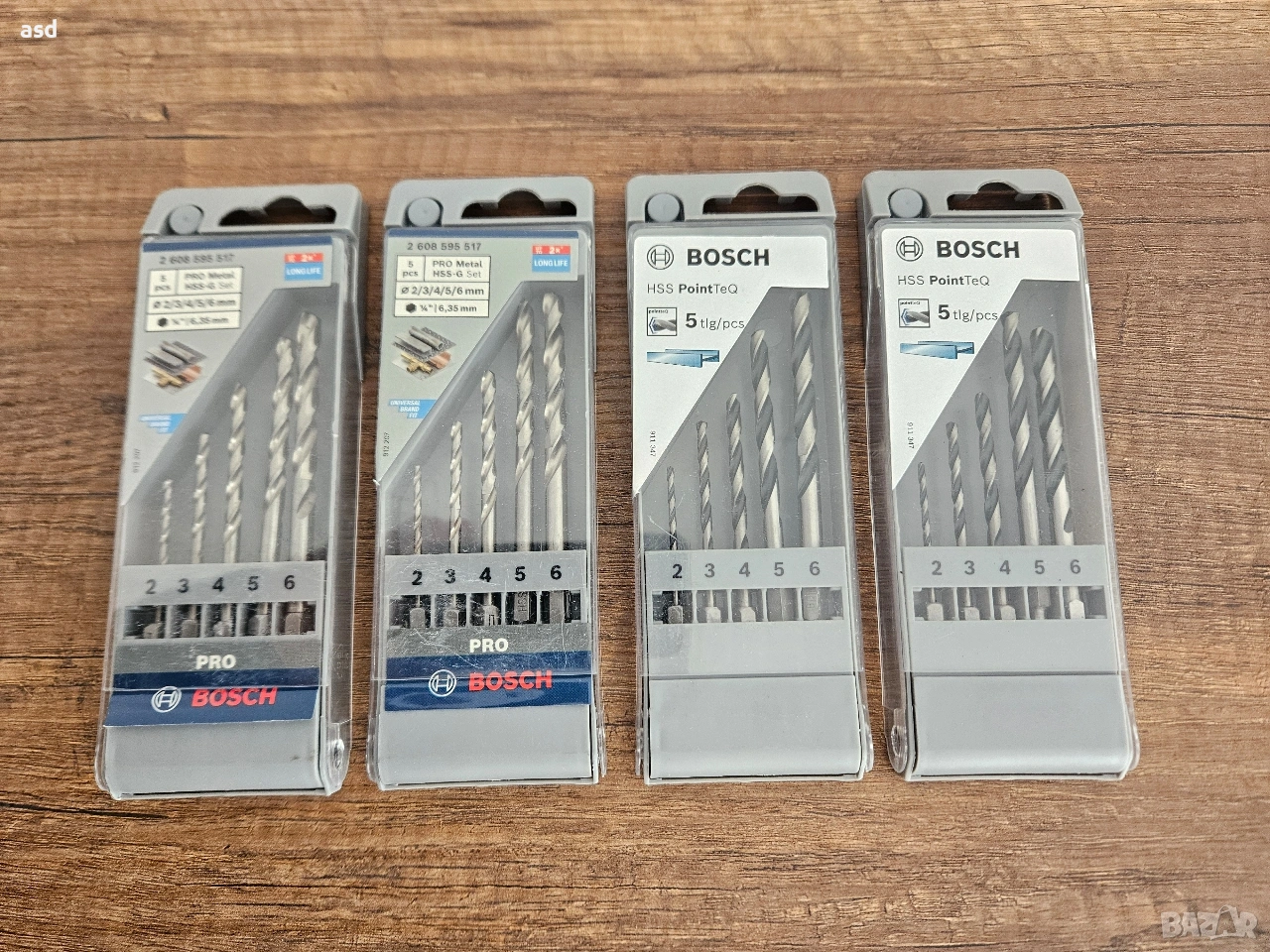 BOSCH 4 комплекта свредла, снимка 1