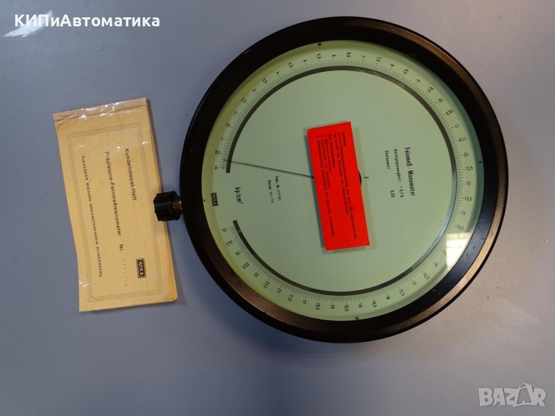 образцов манометър WIKA NG 250 model 342.11 25Bar, снимка 1