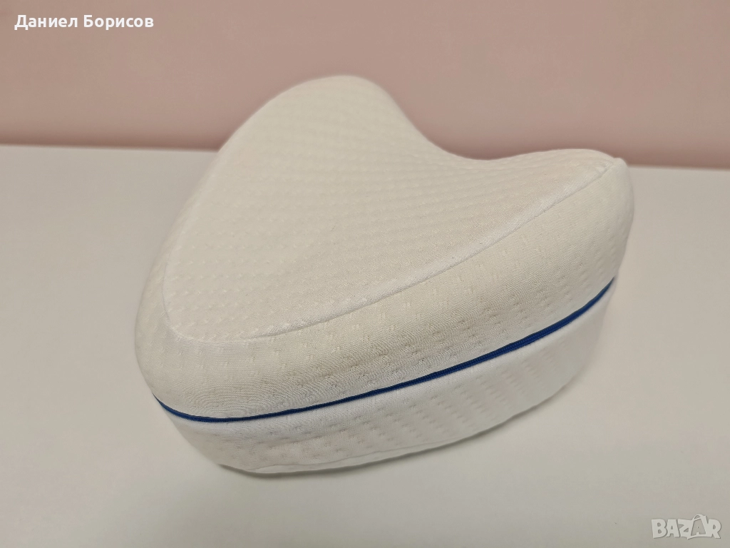 Ортопедична сърцевидна възглавница за бременни (Memory Foam), снимка 1
