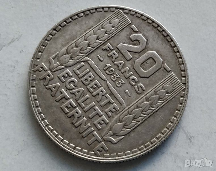 20 Франка 1933г, снимка 1