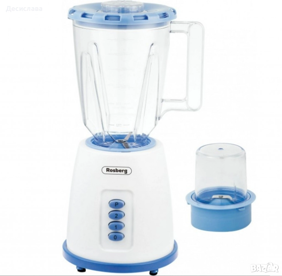 Блендер с мелничка Rosberg, 500W, 1.5л, снимка 1